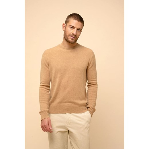 Just Cashmere Kaszmirowy sweter &quot;Howard&quot; w kolorze beżowym Just Cashmere L wyprzedaż Limango Polska