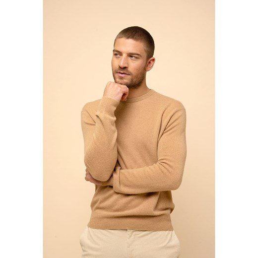 Just Cashmere Kaszmirowy sweter &quot;Howard&quot; w kolorze beżowym Just Cashmere L wyprzedaż Limango Polska