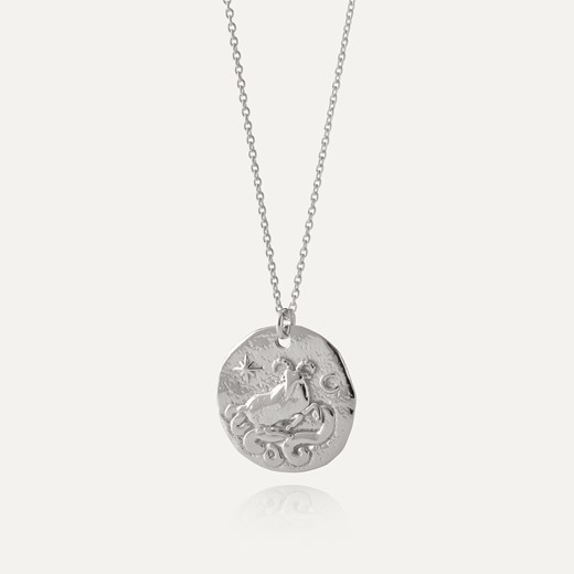 Srebrny naszyjnik znak zodiaku - baran w pokryciu platyną ze sklepu GIORRE w kategorii Naszyjniki - zdjęcie 180417390