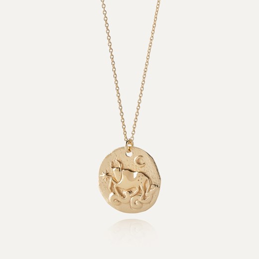 Srebrny naszyjnik znak zodiaku - byk w złotym pokryciu ze sklepu GIORRE w kategorii Naszyjniki - zdjęcie 180417392