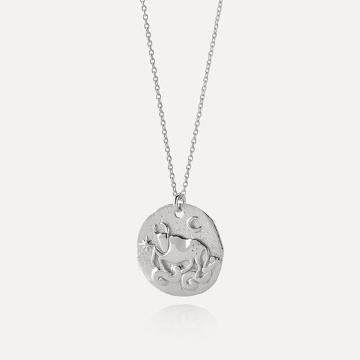 Srebrny naszyjnik znak zodiaku - byk w pokryciu platyną ze sklepu GIORRE w kategorii Naszyjniki - zdjęcie 180417410
