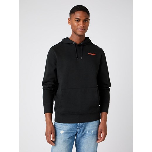 MĘSKA BLUZA Z KAPTUREM WRANGLER VIBRATIONS HOODY BLACK W680H1100 112141473 ze sklepu YouNeedit.pl w kategorii Bluzy męskie - zdjęcie 180417731