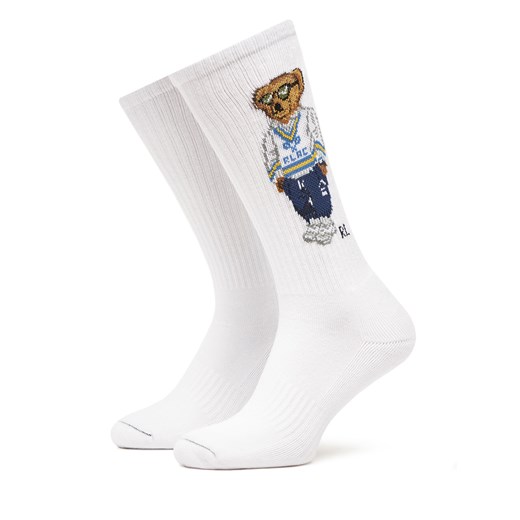 Skarpety Wysokie Męskie Polo Ralph Lauren 449973027002 Biały Polo Ralph Lauren 42/46 eobuwie.pl