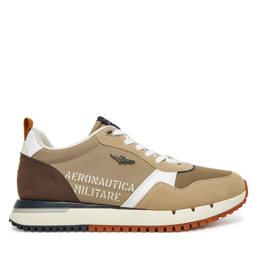Sneakersy Aeronautica Militare 251SC283CT3544 Beżowy ze sklepu eobuwie.pl w kategorii Buty sportowe męskie - zdjęcie 180418840