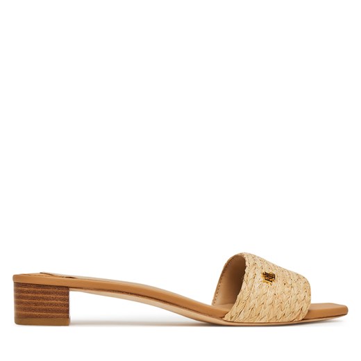 Klapki LAUREN RALPH LAUREN Fay Braided 802966850001 Beżowy 36 eobuwie.pl