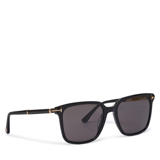Okulary przeciwsłoneczne Tom Ford Jochem FT1183 01A Czarny Tom Ford 56 eobuwie.pl