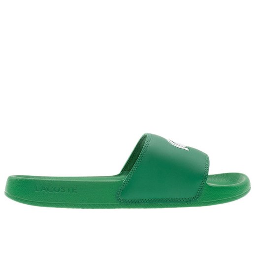 Klapki męskie Lacoste Serve Sliders 749CMA0041-1R7 - zielone ze sklepu streetstyle24.pl w kategorii Klapki męskie - zdjęcie 180419794