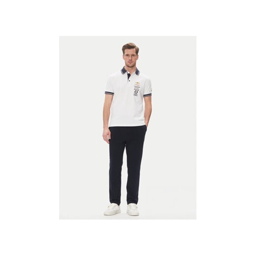 Aeronautica Militare Polo 251PO1853P191 Biały Regular Fit Aeronautica Militare S MODIVO