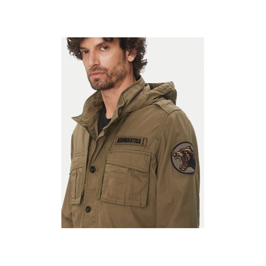 Aeronautica Militare Kurtka przejściowa 251AB2212CT3501 Khaki Regular Fit Aeronautica Militare 52 MODIVO