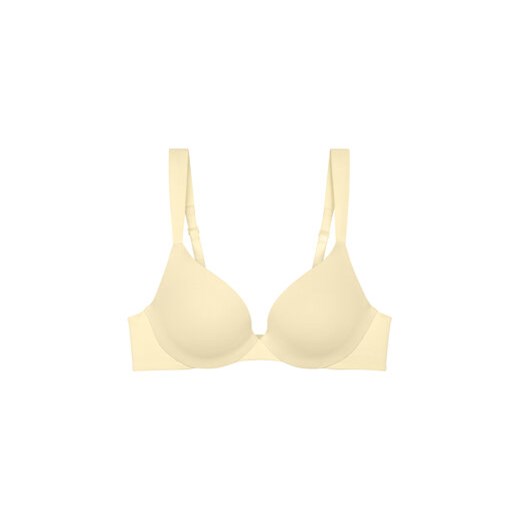 Triumph Biustonosz z fiszbiną Make-Up Illusion 10217848 Żółty Triumph 80B MODIVO