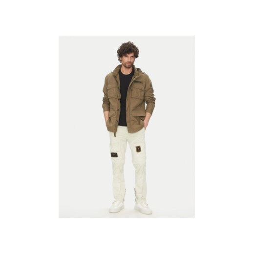 Aeronautica Militare Kurtka przejściowa 251AB2212CT3501 Khaki Regular Fit Aeronautica Militare 48 MODIVO
