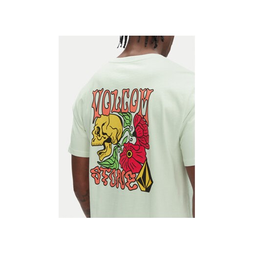 Volcom T-Shirt Tooflow A3512551 Zielony Classic Fit Volcom M MODIVO