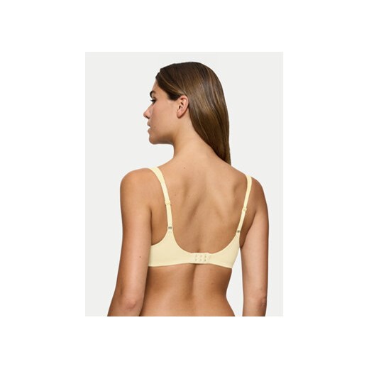 Triumph Biustonosz z fiszbiną Make-Up Illusion 10217848 Żółty Triumph 90B MODIVO