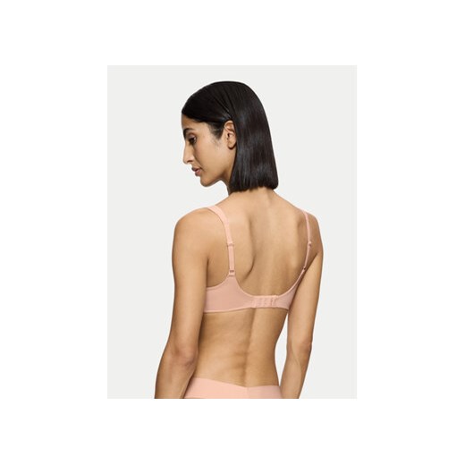 Triumph Biustonosz z fiszbiną Make-Up Illusion 10217848 Różowy Triumph 90D MODIVO