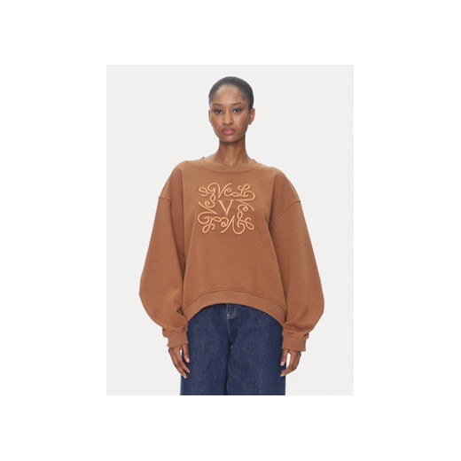 ViCOLO Bluza RD0178 Brązowy Reglan Fit ze sklepu MODIVO w kategorii Bluzy damskie - zdjęcie 180426141