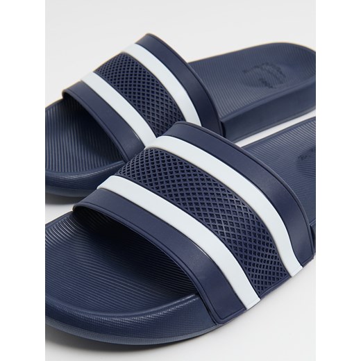 Cropp - Granatowe klapki basenowe - granatowy Cropp 42 Cropp