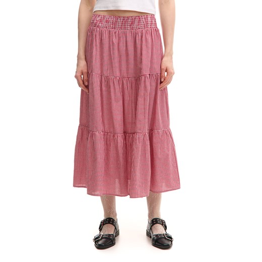 Cropp - Spódnica maxi w kratę - czerwony ze sklepu Cropp w kategorii Spódnice - zdjęcie 180427260
