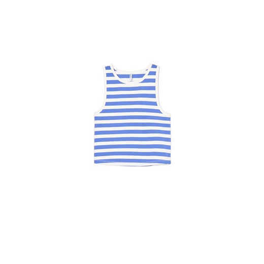 Cropp - Tank top w paski - niebieski ze sklepu Cropp w kategorii Bluzki damskie - zdjęcie 180427420