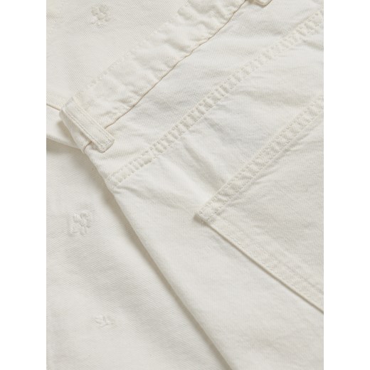 Reserved - Jeansowe szorty z haftem - złamana biel Reserved 34 Reserved