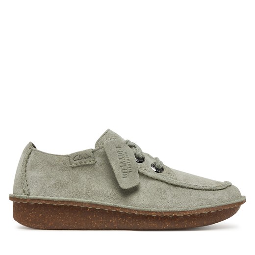 Półbuty Clarks Funny Dream 26182262 Zielony ze sklepu eobuwie.pl w kategorii Półbuty damskie - zdjęcie 180428754
