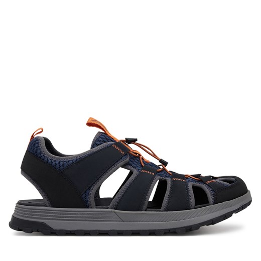 Sandały Clarks ATL Trek Wave 26181516 Granatowy ze sklepu eobuwie.pl w kategorii Sandały męskie - zdjęcie 180428892