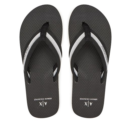 Japonki Armani Exchange XUQ006 XV962 N814 Czarny ze sklepu eobuwie.pl w kategorii Klapki męskie - zdjęcie 180428964
