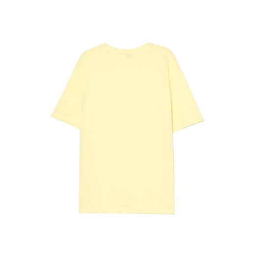 Cropp - Żółta koszulka z napisem - żółty Cropp XXL Cropp
