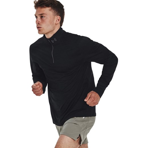 Under Armour t-shirt męski czarny z długimi rękawami 