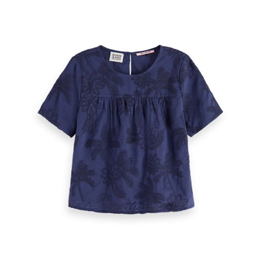 Scotch &amp; Soda Koszulka w kolorze granatowym ze sklepu Limango Polska w kategorii Bluzki dziewczęce - zdjęcie 180431601