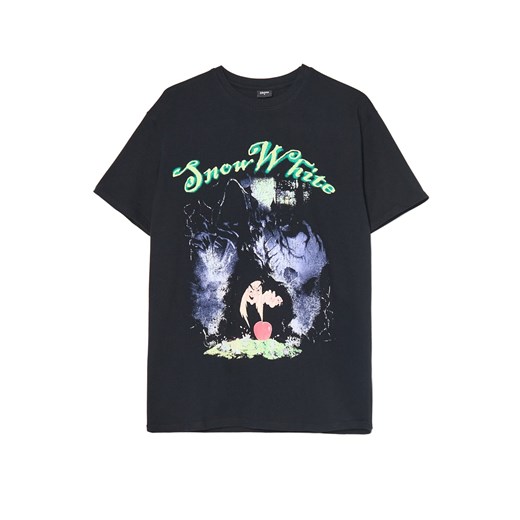 Cropp - Czarna koszulka z motywem Królewny Śnieżki - czarny Cropp M Cropp
