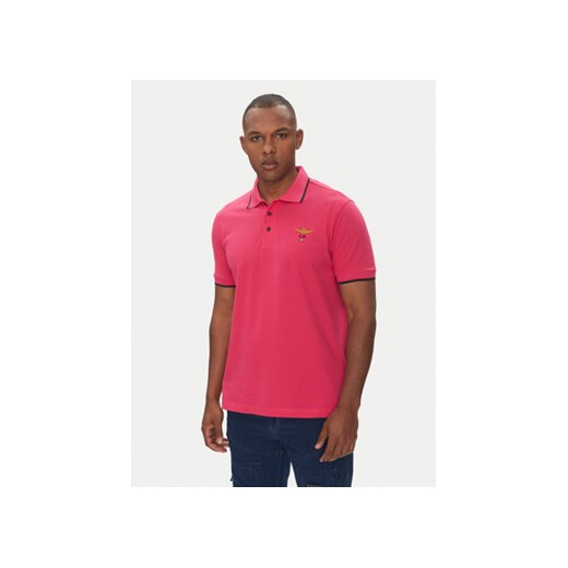 Aeronautica Militare Polo 251PO1308P82 Różowy Regular Fit ze sklepu MODIVO w kategorii T-shirty męskie - zdjęcie 180435794