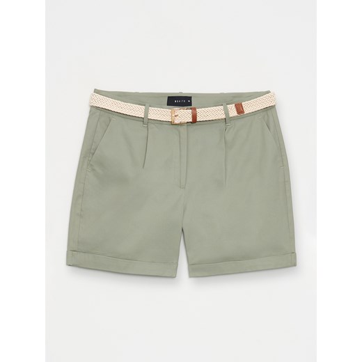 Mohito - Szorty z paskiem - zielony Mohito 34 Mohito