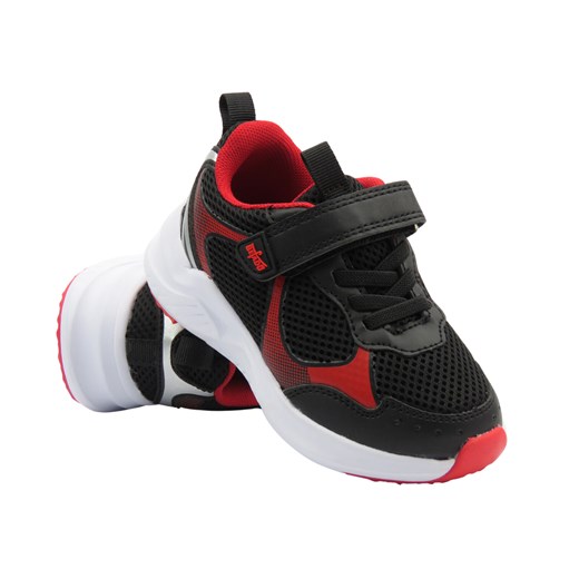 Buty Sportowe Młodzieżowe - Befado 516X178 Czarno-czerwone Na Rzep ze sklepu ulubioneobuwie w kategorii Buty sportowe dziecięce - zdjęcie 180436780