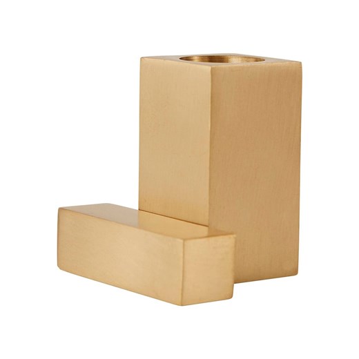 OYOY living design Świecznik &quot;Square Solid Brass&quot; w kolorze beżowym ze sklepu Limango Polska w kategorii Świeczniki - zdjęcie 180439164