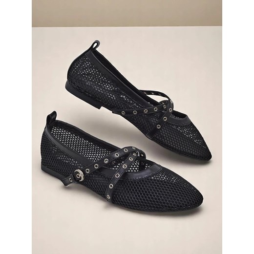 Balerinki Royalfashion.pl letnie bez zapięcia casual