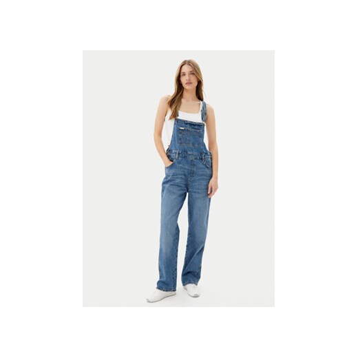 Guess Ogrodniczki W5GD0Z D5O11 Granatowy Regular Fit ze sklepu MODIVO w kategorii Jeansy damskie - zdjęcie 180440532
