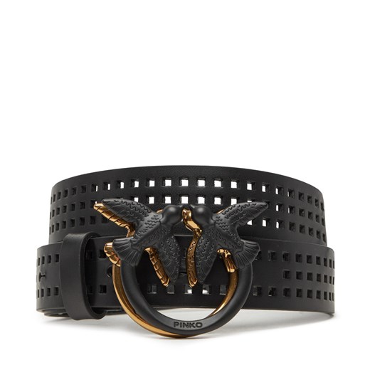Pasek Damski PINKO Love Berry H3 Belt PE 25 PLT01 100125 A11W Czarny ze sklepu eobuwie.pl w kategorii Paski damskie - zdjęcie 180441494