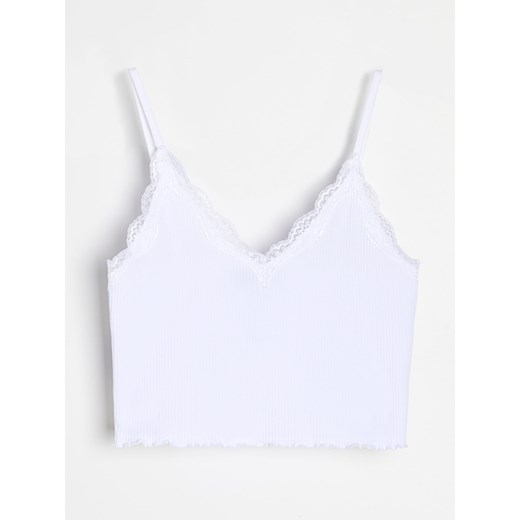 Bluzka damska biała Sinsay z wiskozy 