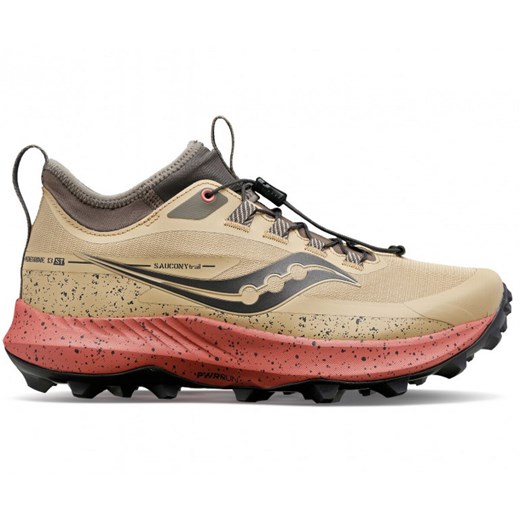 Damskie buty do biegania Saucony Peregrine 13 ST - beżowe ze sklepu Sportstylestory.com w kategorii Buty sportowe damskie - zdjęcie 180441952