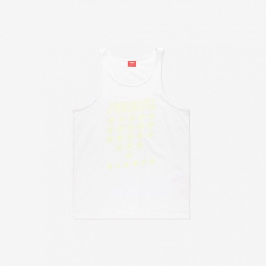 Męska koszulka bez rękawów Prosto Top Traxle - biała ze sklepu Sportstylestory.com w kategorii T-shirty męskie - zdjęcie 180442153