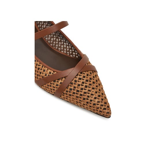 Balerinki Max Mara na płaskiej podeszwie bez zapięcia letnie 