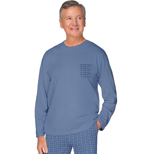 Długa piżama męska Ignacy III 416 21, Kolor niebieski-kratka, Rozmiar 2XL, MARTEL ze sklepu Intymna w kategorii Piżamy męskie - zdjęcie 180445312