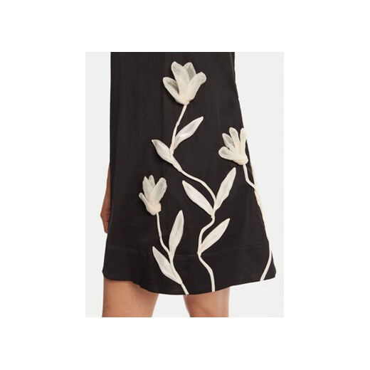 Czarna sukienka Staud z krótkimi rękawami mini 