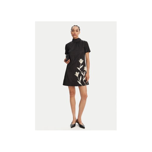 Staud sukienka mini z krótkimi rękawami na sylwestra 