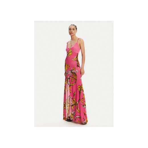 Versace Jeans Couture Sukienka letnia 78HAO900 Różowy Regular Fit ze sklepu MODIVO w kategorii Sukienki - zdjęcie 180446610