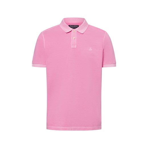 Marc O'Polo Męska koszulka polo Mężczyźni Bawełna różowy jednolity ze sklepu vangraaf w kategorii T-shirty męskie - zdjęcie 180447131