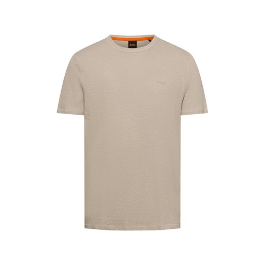 BOSS Orange T-shirt męski Mężczyźni Bawełna beżowy marmurkowy ze sklepu vangraaf w kategorii T-shirty męskie - zdjęcie 180447144
