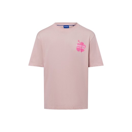 HUGO BLUE T-shirt Nodiwop Mężczyźni Bawełna brudny róż nadruk ze sklepu vangraaf w kategorii T-shirty męskie - zdjęcie 180447221