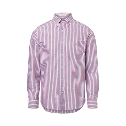 Gant Męska koszula casual Mężczyźni Regular Fit Bawełna czerwony w paski ze sklepu vangraaf w kategorii Koszule męskie - zdjęcie 180447223
