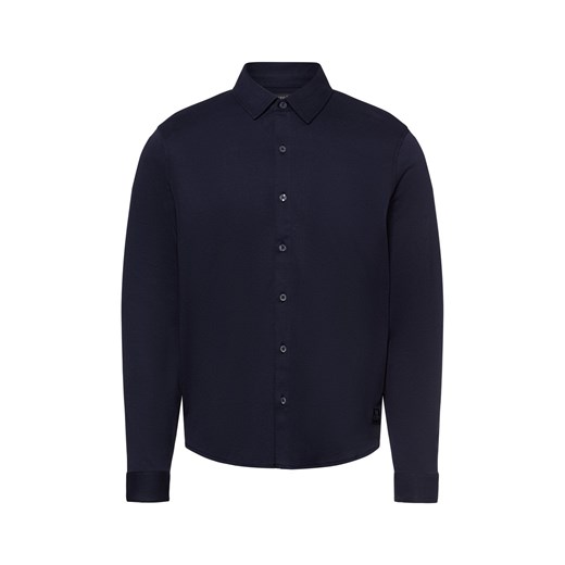 Marc O'Polo Koszula męska Mężczyźni Regular Fit Bawełna granatowy jednolity ze sklepu vangraaf w kategorii Koszule męskie - zdjęcie 180447242